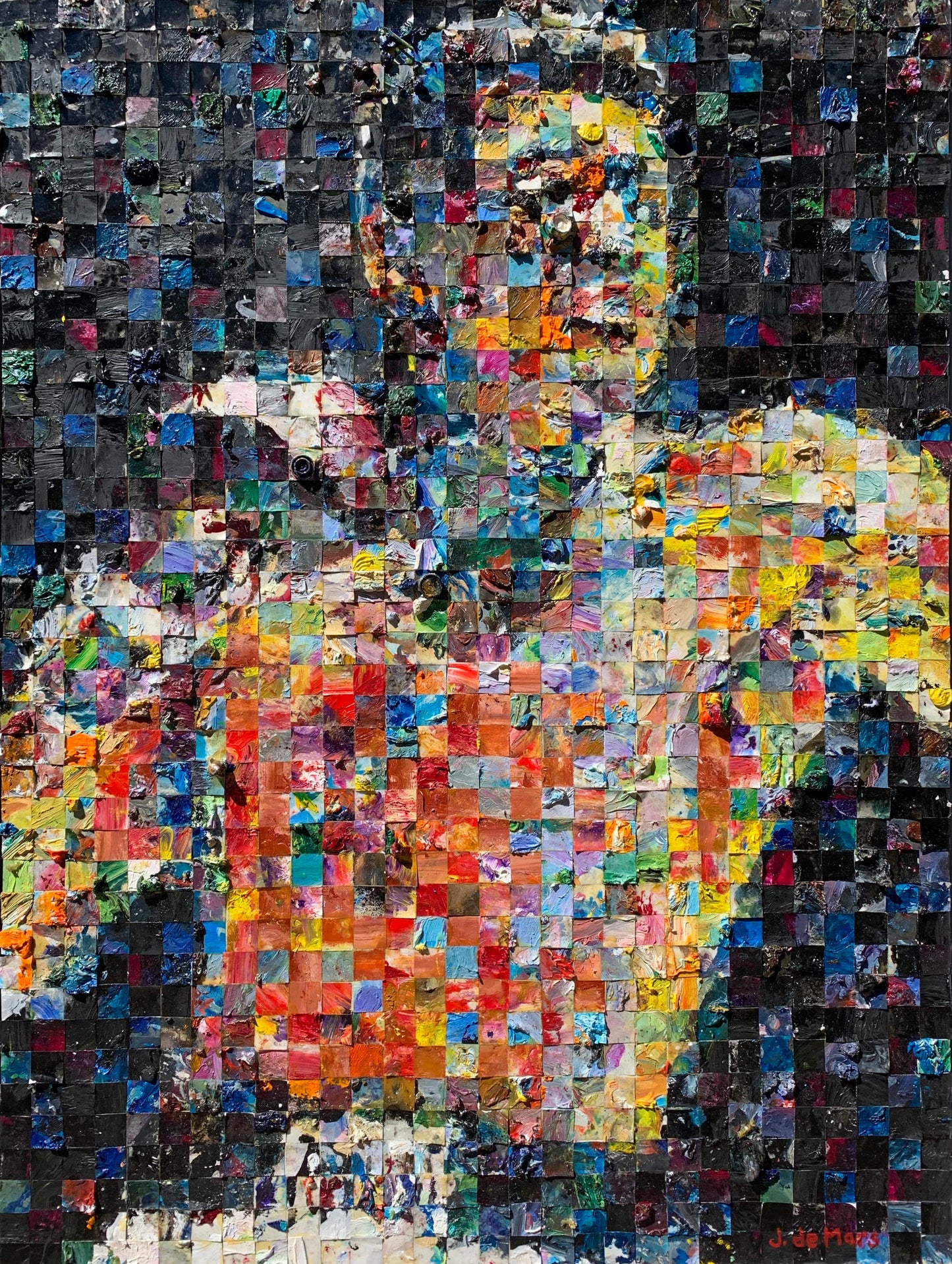 Ali, 2023 - Original Mosaic Painting by John de Mars