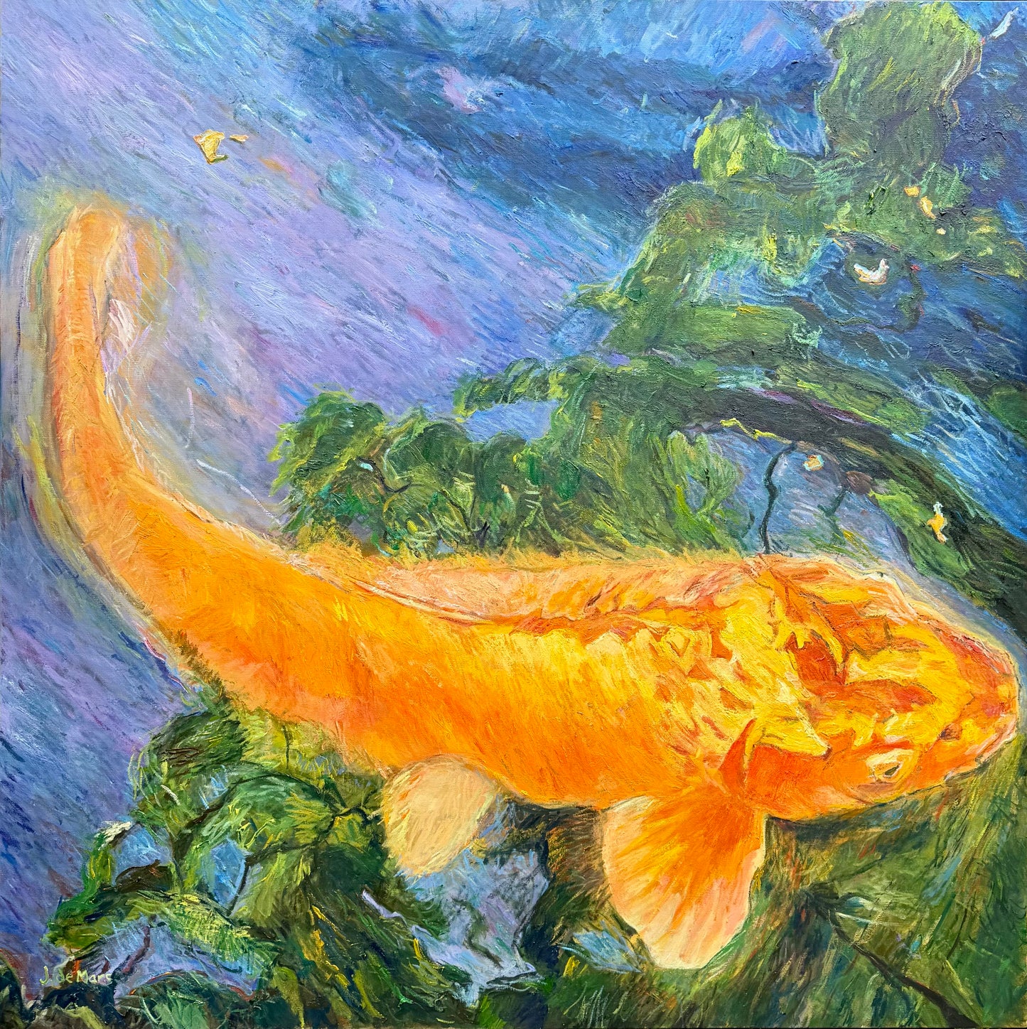 Tokyo Koi, 2026 Original Oil Painting