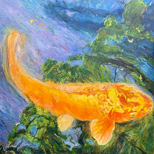 Tokyo Koi, 2026 Original Oil Painting